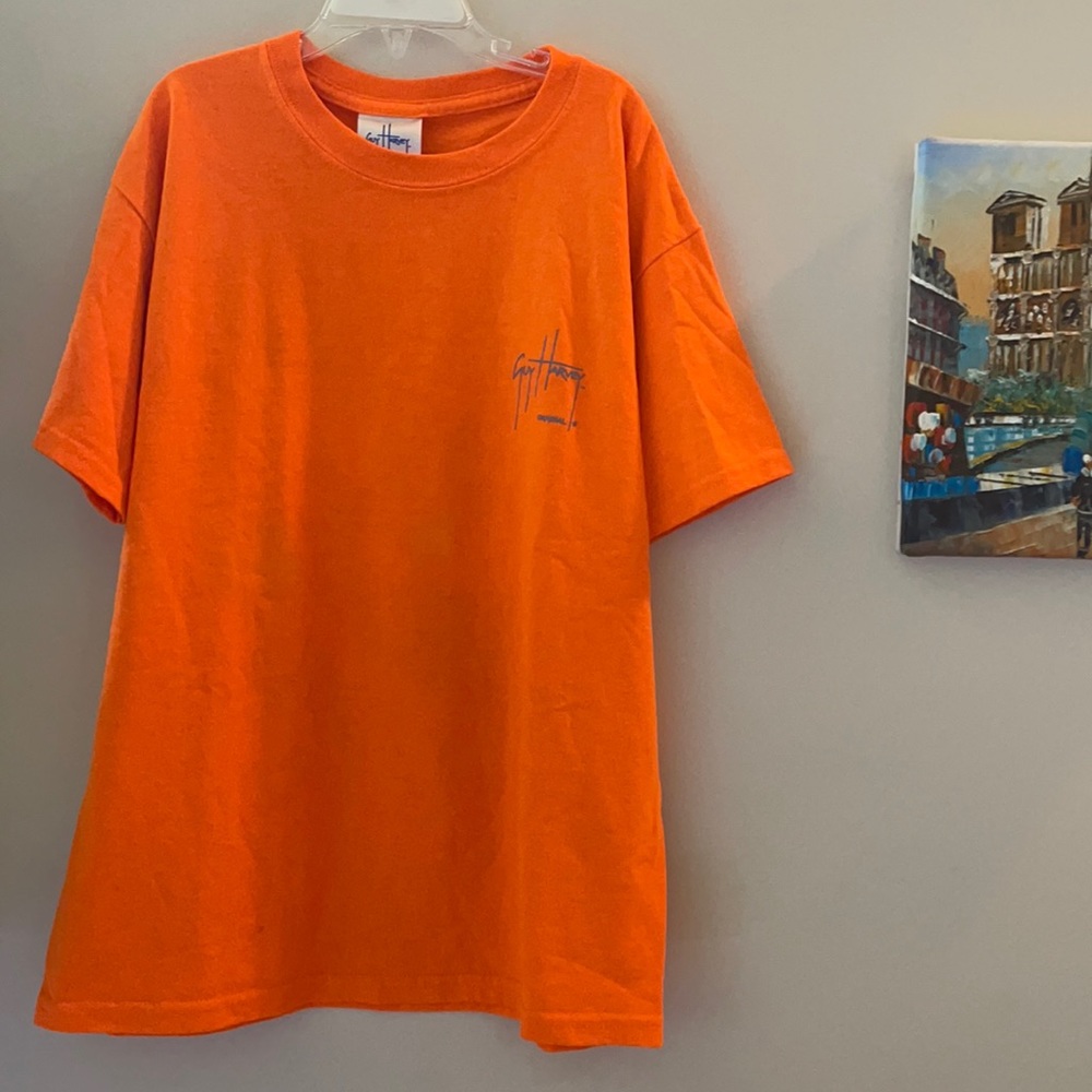 Guy Harvey Orange Original Artwork Tee